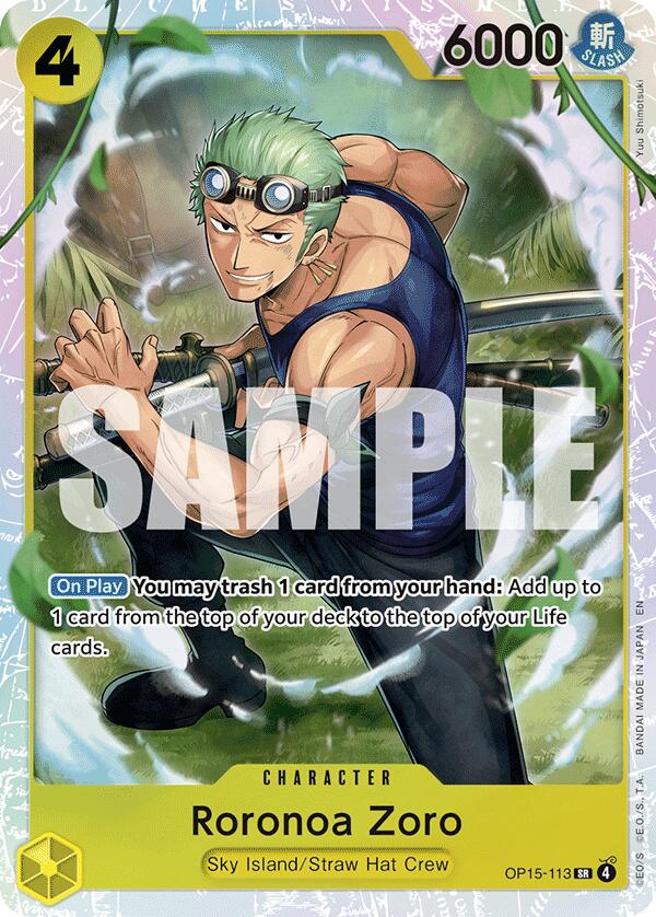 One Piece Card Game: Roronoa Zoro (OP15-113) card image