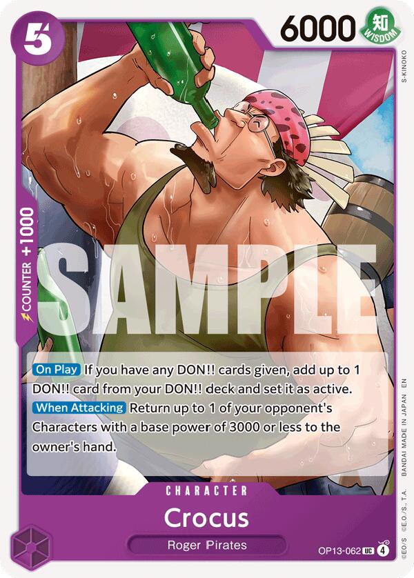 One Piece Card Game: Crocus card image