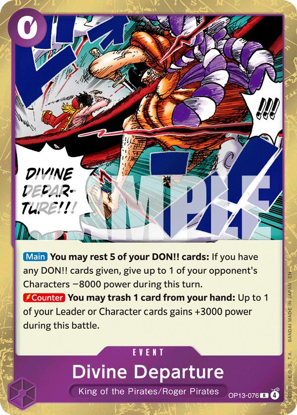 one piece card game eb-02 One Piece Card Game - Divine Departure