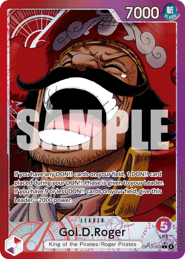 One Piece Card Game: Gol.D.Roger (003) (Alternate Art) card image