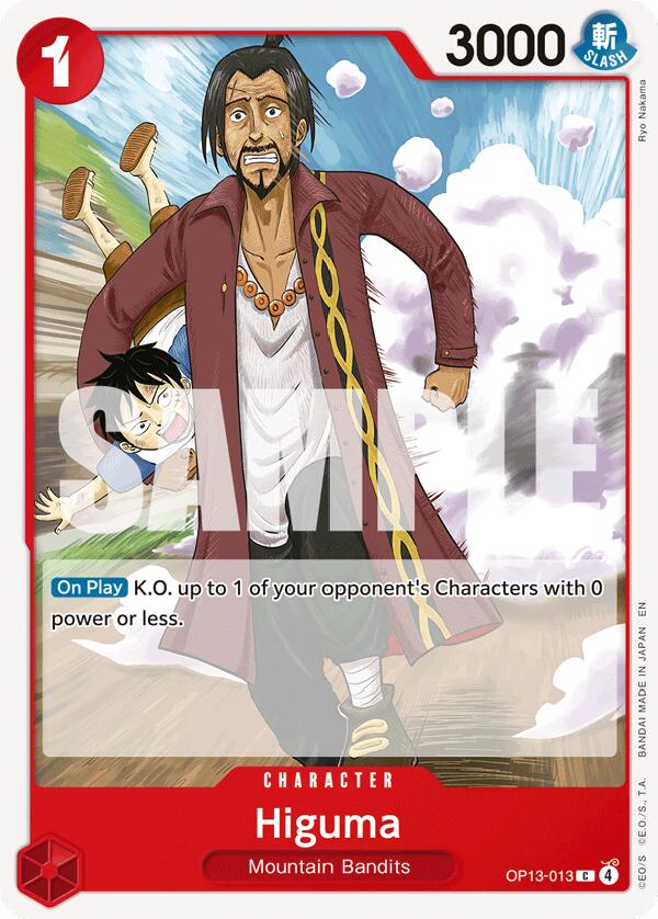 One Piece Card Game: Higuma card image