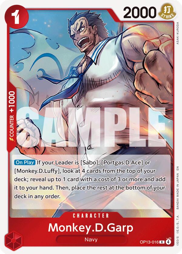 One Piece Card Game: Monkey.D.Garp card image