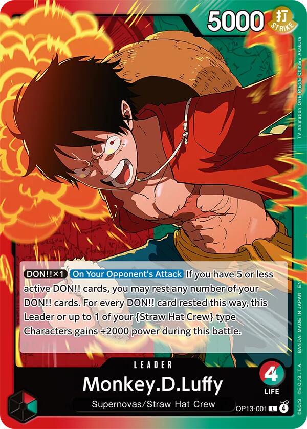 One Piece Card Game: Monkey.D.Luffy (001) card image