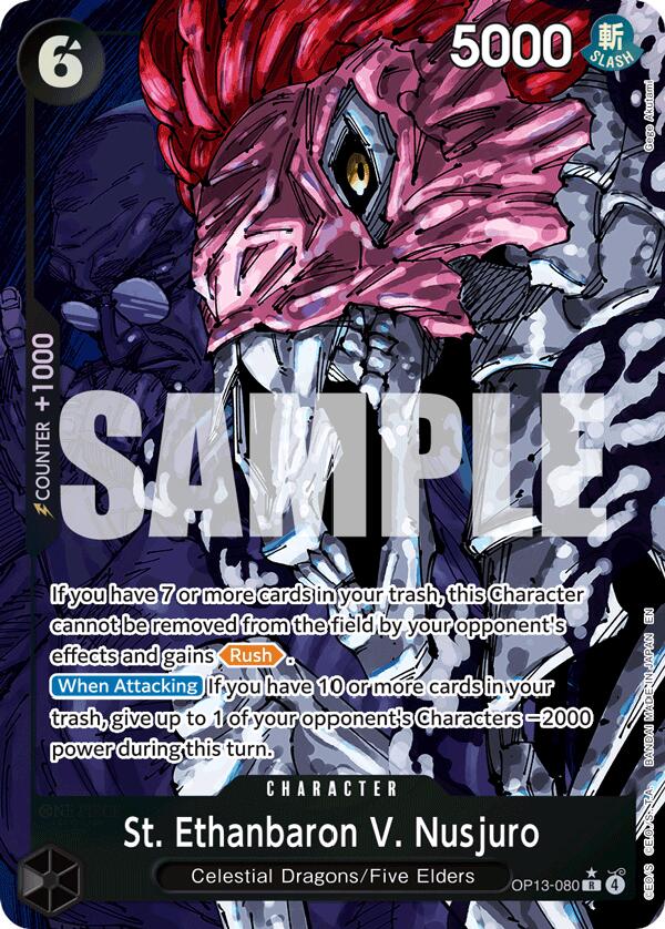 One Piece Card Game: St. Ethanbaron V. Nusjuro (Alternate Art) card image