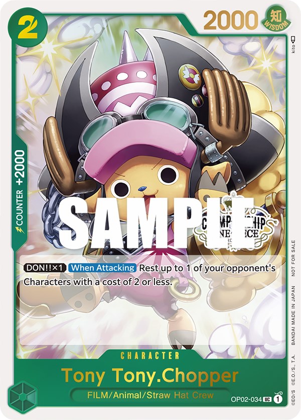 One Piece Card Game: Tony Tony.Chopper (Store Championship Participation Pack) card image