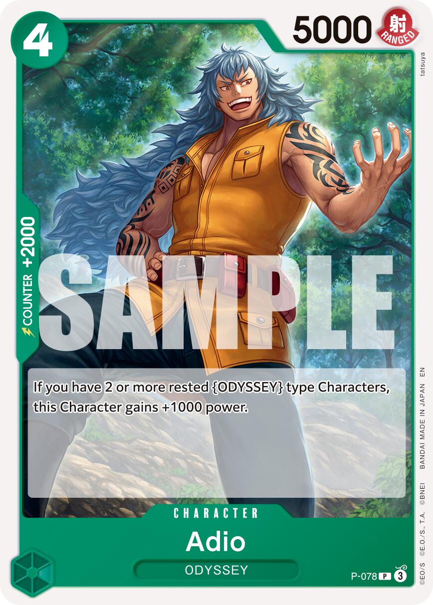 One Piece Card Game: Adio card image