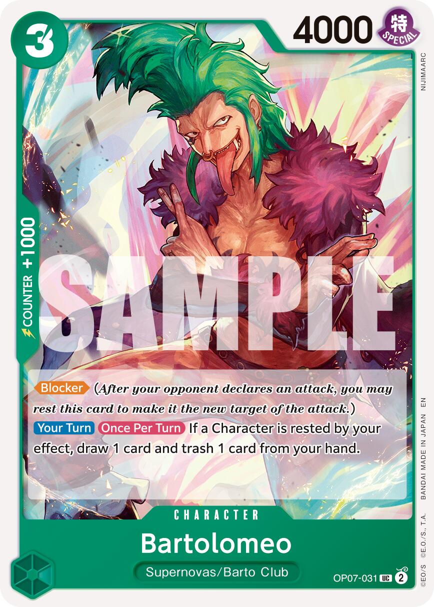 One Piece Card Game: Bartolomeo (Reprint) card image