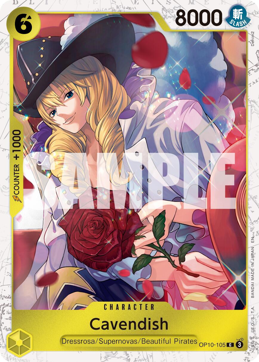 One Piece Card Game: Cavendish - OP10-105 (Pirate Foil) card image