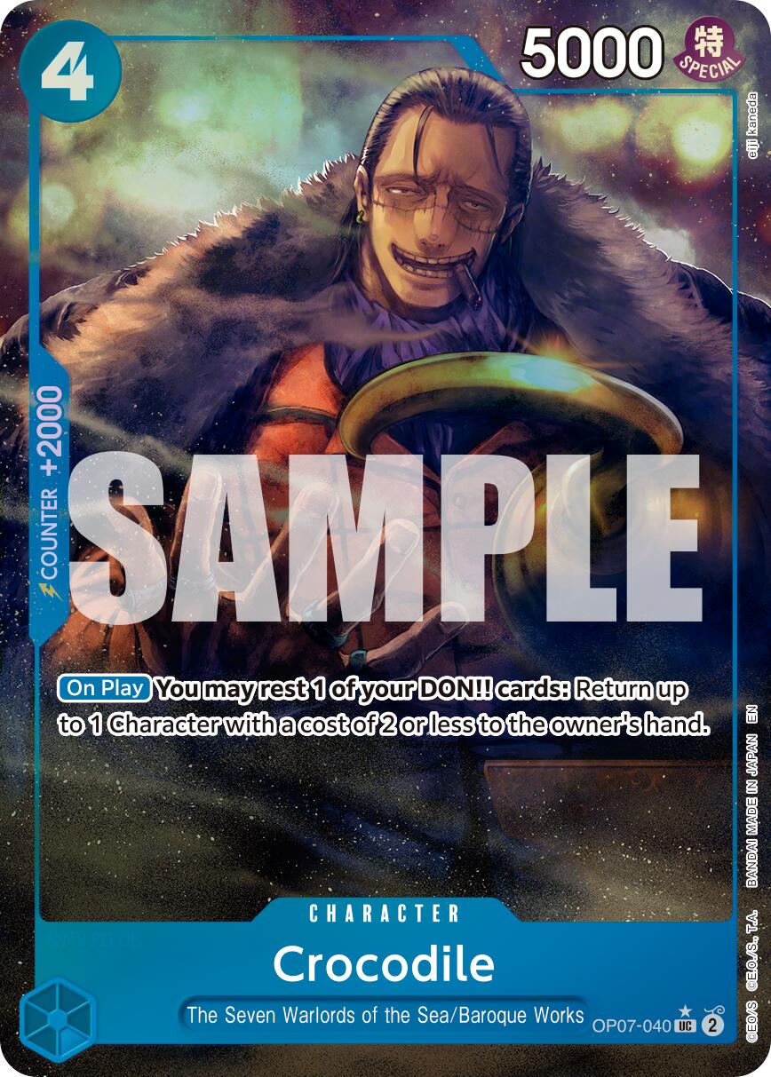 One Piece Card Game: Crocodile - OP07-040 (Alternate Art) card image