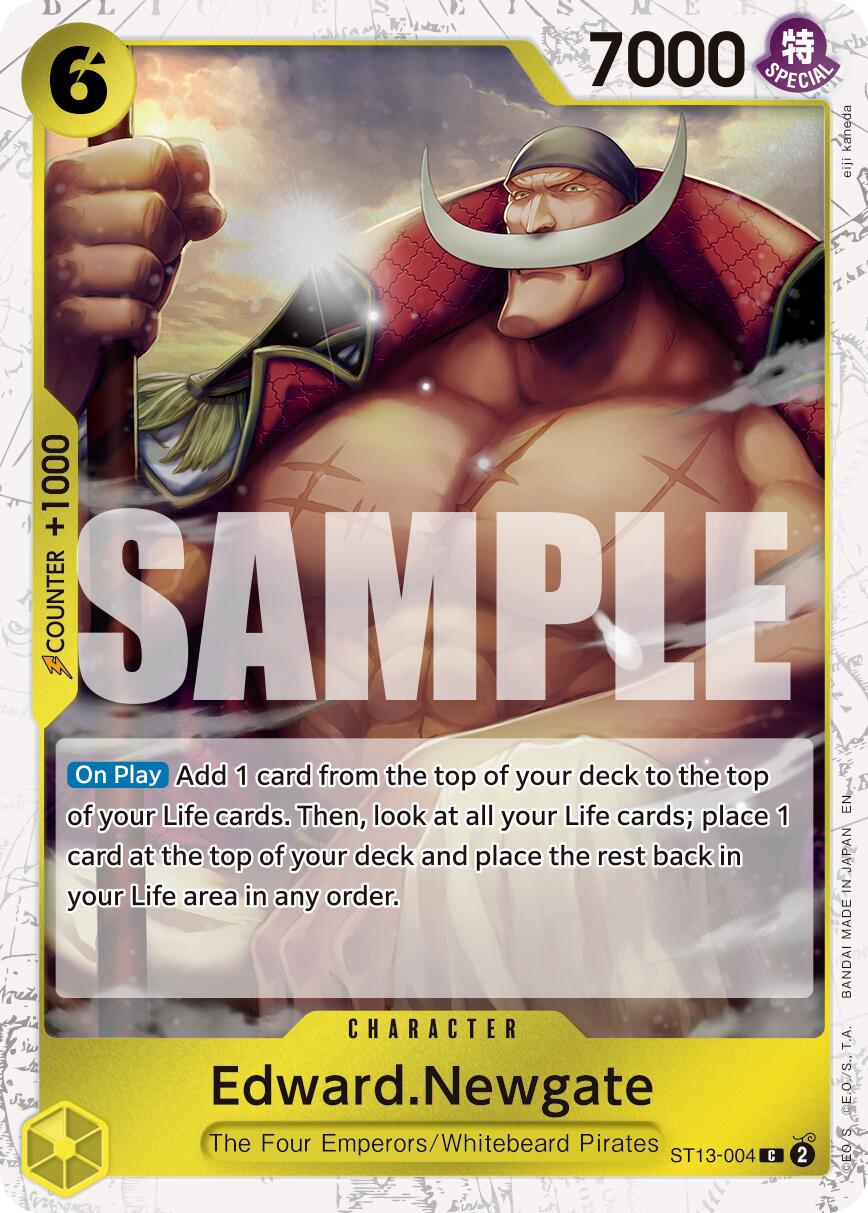 One Piece Card Game: Edward.Newgate - ST13-004 (Pirate Foil) card image