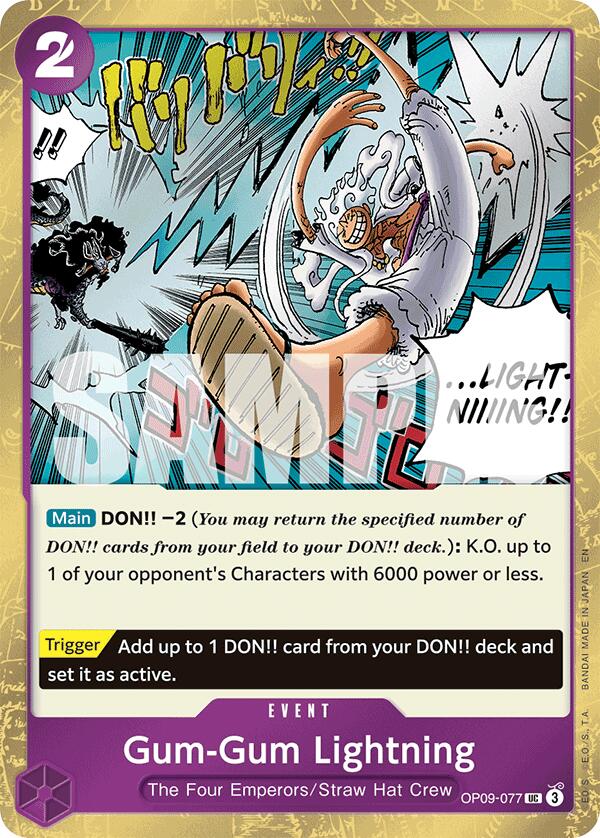 One Piece Card Game: Gum-Gum Lightning (Pirate Foil) card image