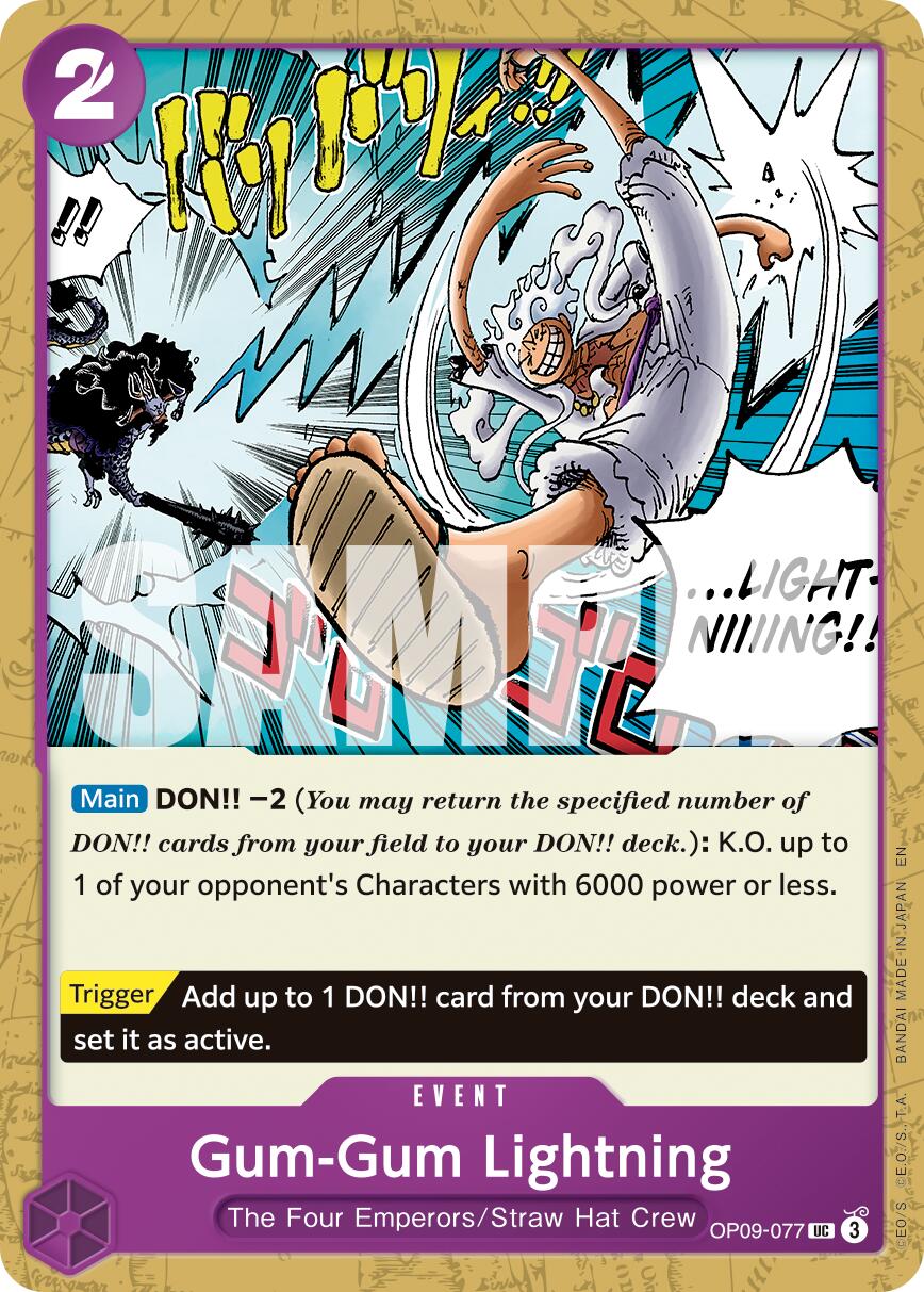 One Piece Card Game: Gum-Gum Lightning (Reprint) card image