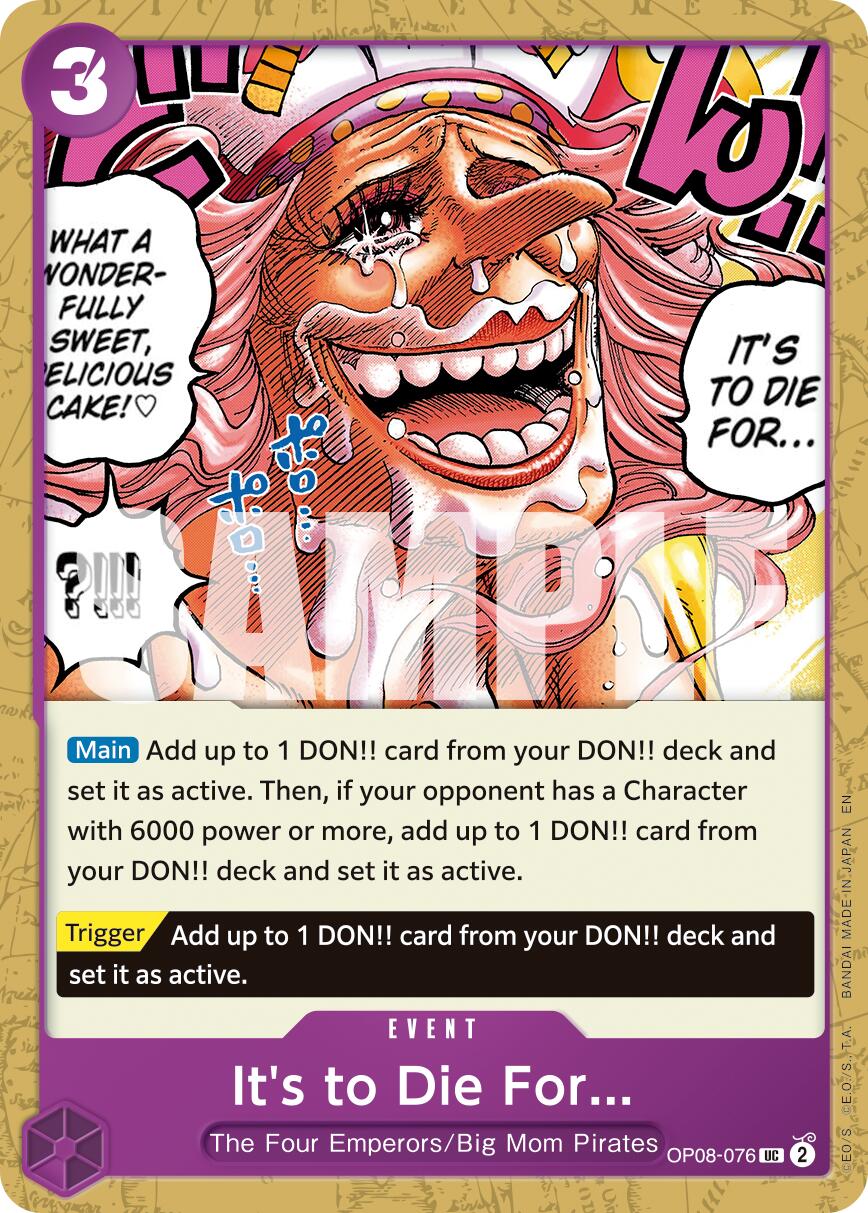 One Piece Card Game: It's to Die For (Reprint) card image