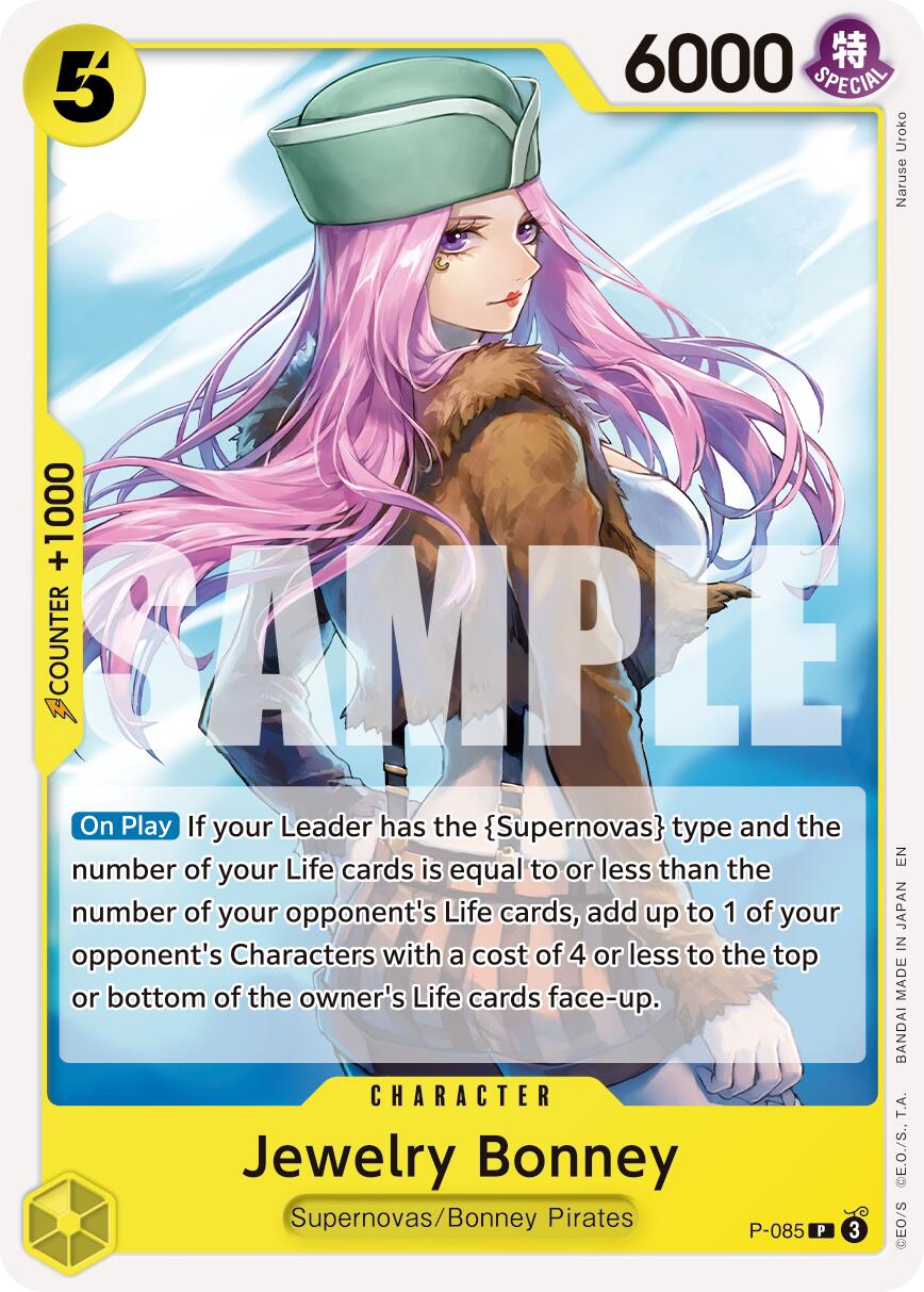 One Piece Card Game: Jewelry Bonney - P-085 (Reprint) card image