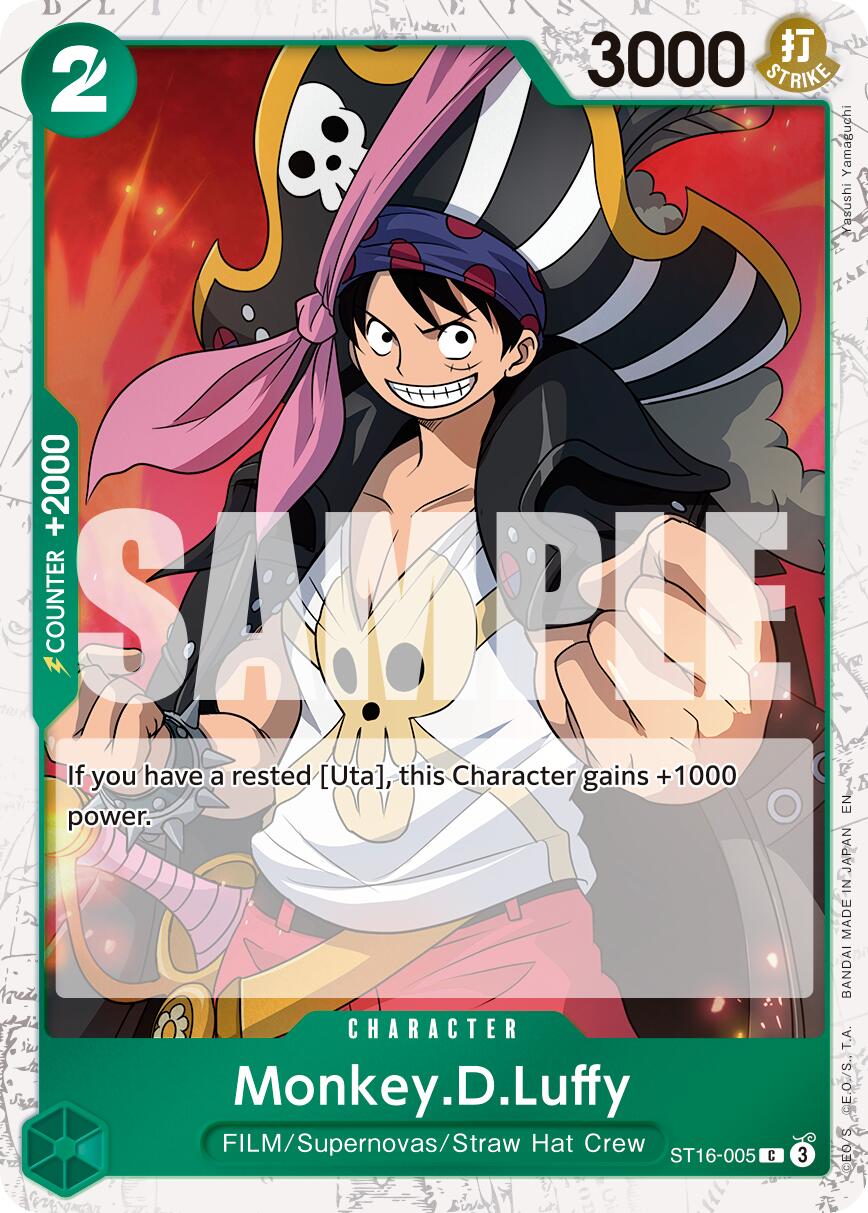 One Piece Card Game: Monkey.D.Luffy - ST16-005 (Pirate Foil) card image