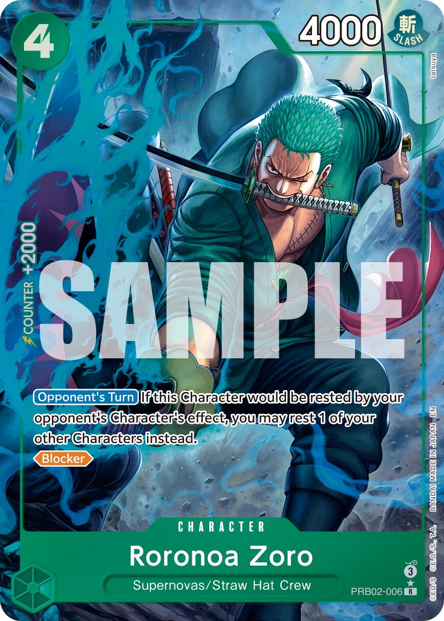 One Piece Card Game: Roronoa Zoro - PRB02-006 (Alternate Art) card image