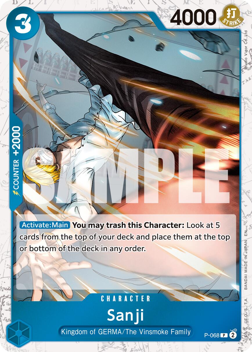 One Piece Card Game: Sanji - P-068 (Pirate Foil) card image