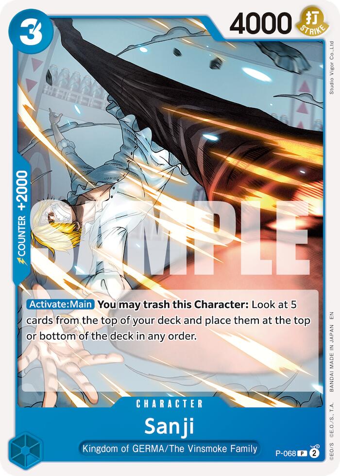 One Piece Card Game: Sanji - P-068 (Reprint) card image