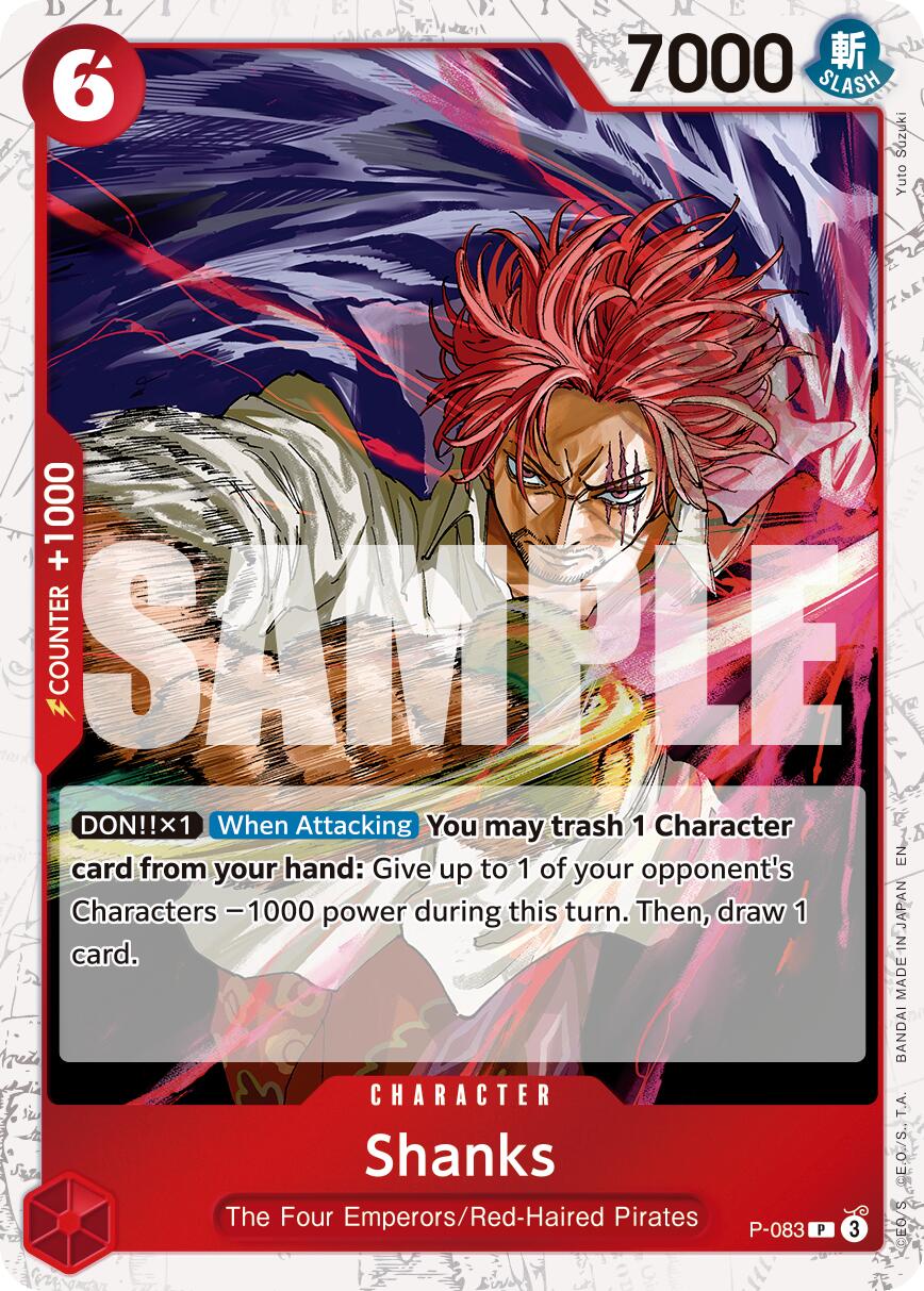One Piece Card Game: Shanks - P-083 (Pirate Foil) card image