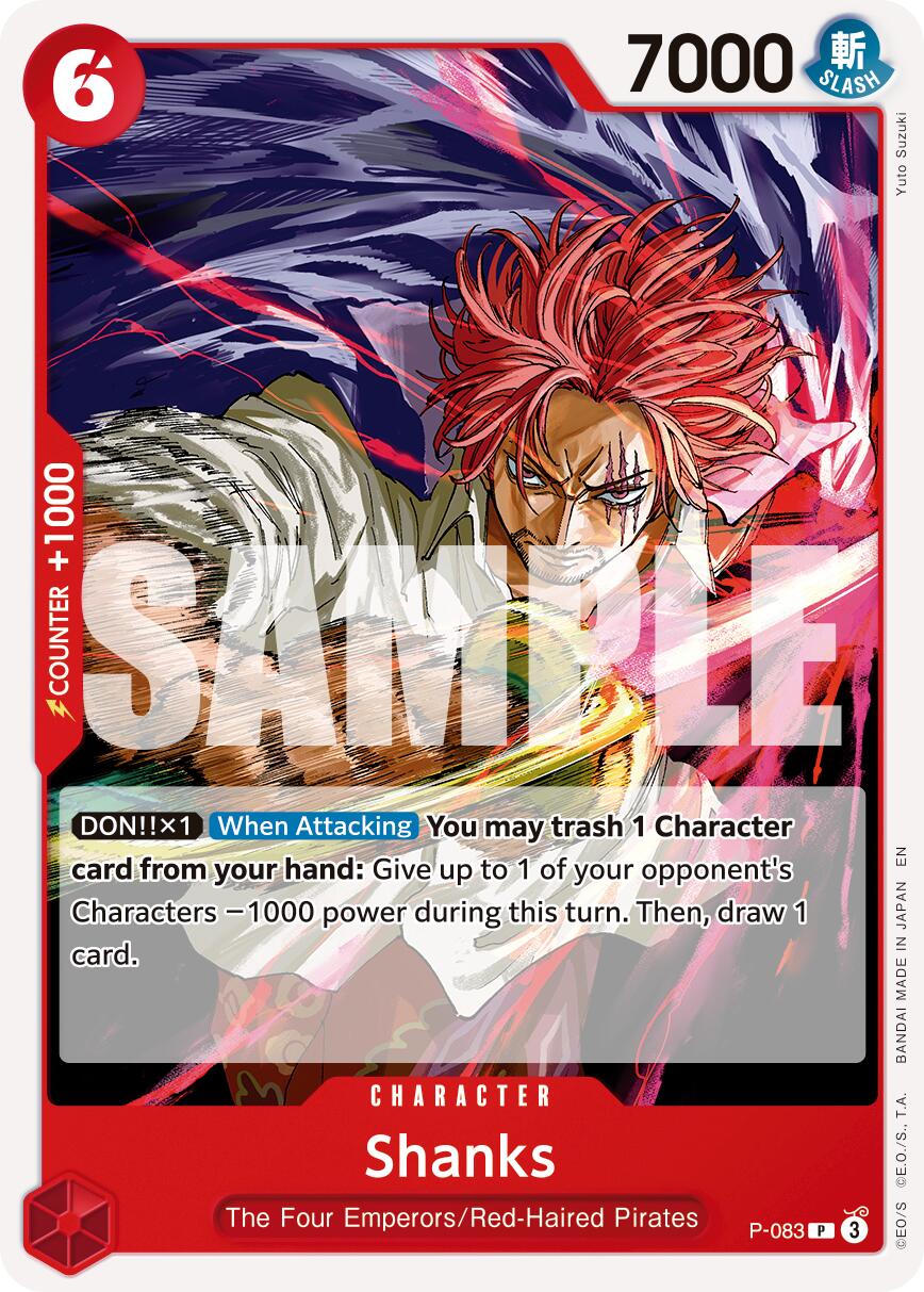 One Piece Card Game: Shanks - P-083 (Reprint) card image