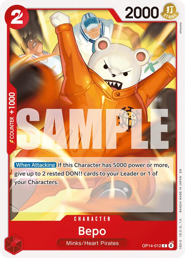 One Piece Card Game: Bepo card image