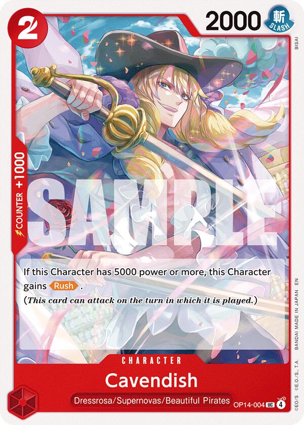 One Piece Card Game: Cavendish card image