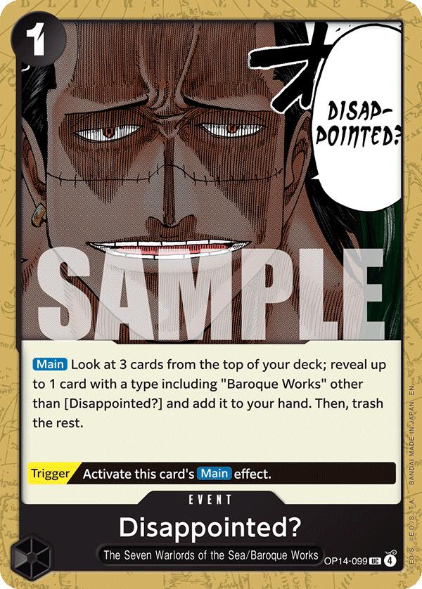 One Piece Card Game: Disappointed? card image