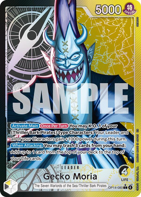 One Piece Card Game: Gecko Moria - OP14-080 (Alternate Art) card image