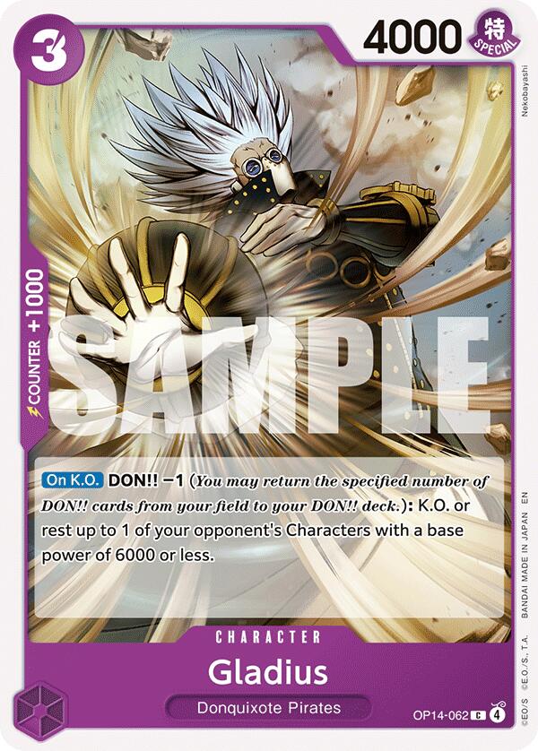 One Piece Card Game: Gladius card image