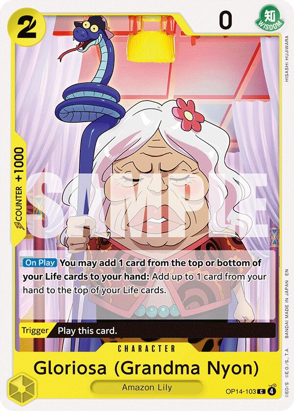 One Piece Card Game: Gloriosa (Grandma Nyon) card image