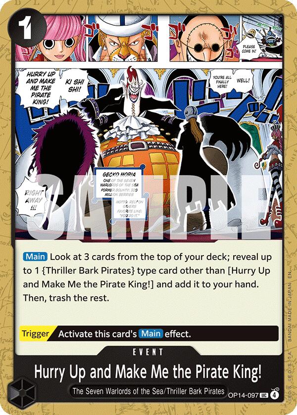 One Piece Card Game: Hurry Up and Make Me the Pirate King! card image