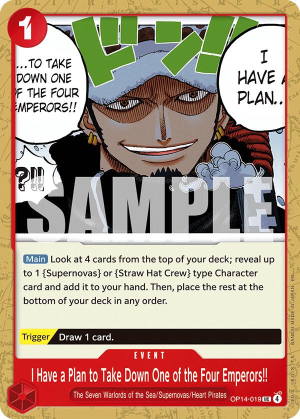 One Piece Card Game: I Have a Plan to Take Down One of the Four Emperors!! card image