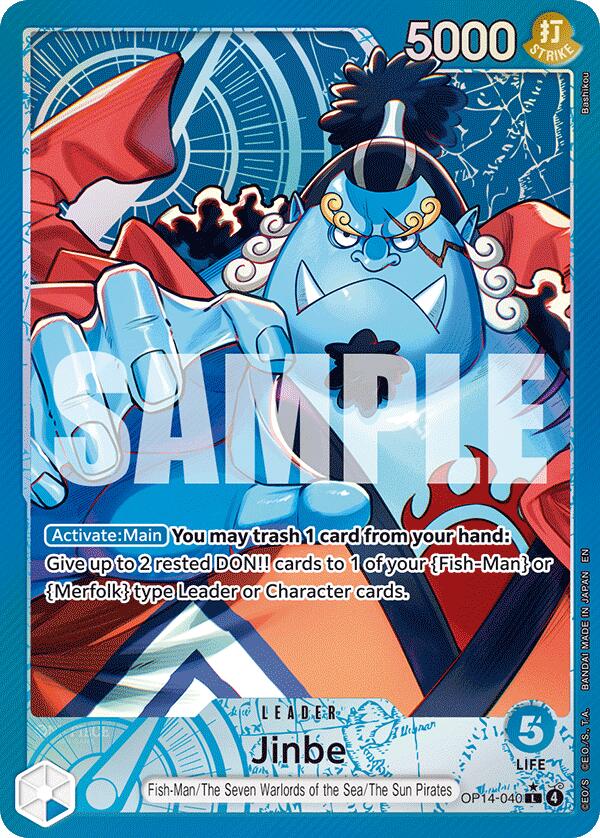 One Piece Card Game: Jinbe - OP14-040 (Alternate Art) card image