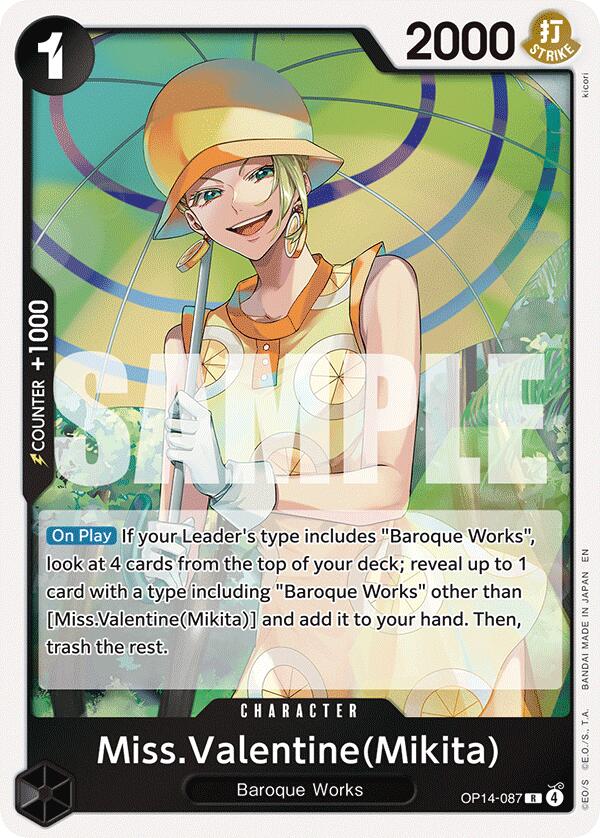 One Piece Card Game: Miss.Valentine(Mikita) card image