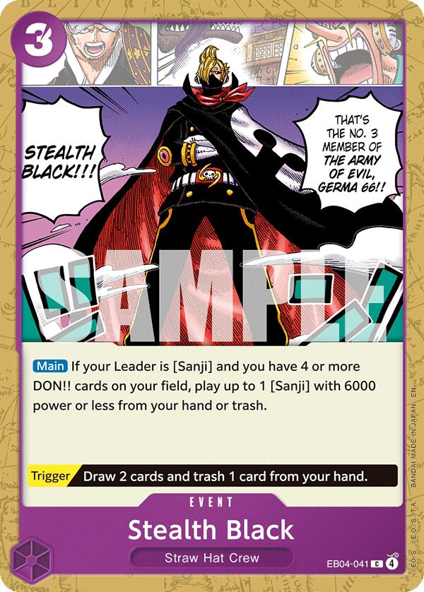 One Piece Card Game: Stealth Black card image