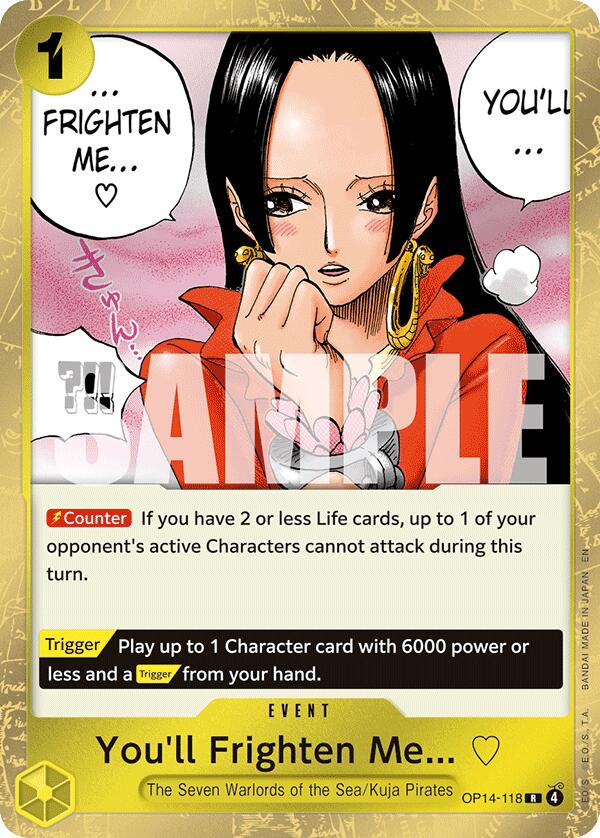 One Piece Card Game: You'll Frighten Me... card image