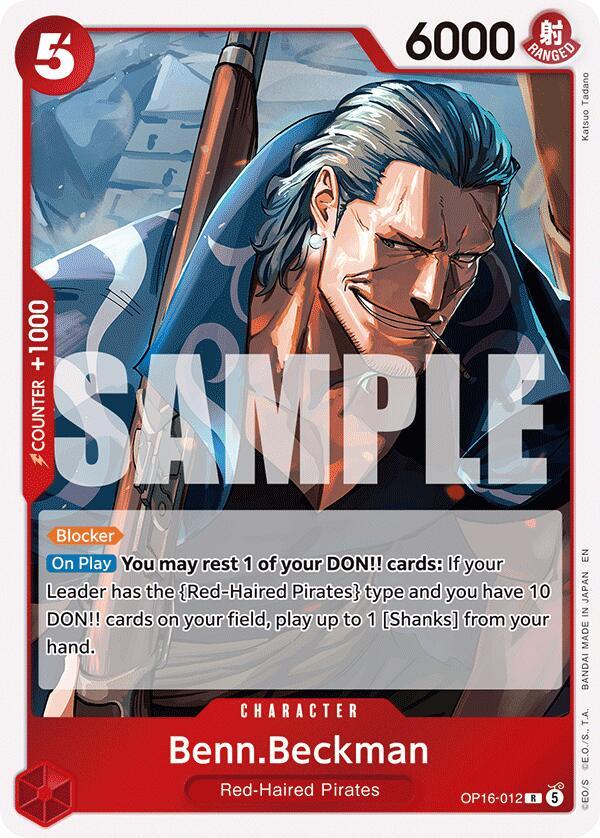 One Piece Card Game: Benn.Beckman card image