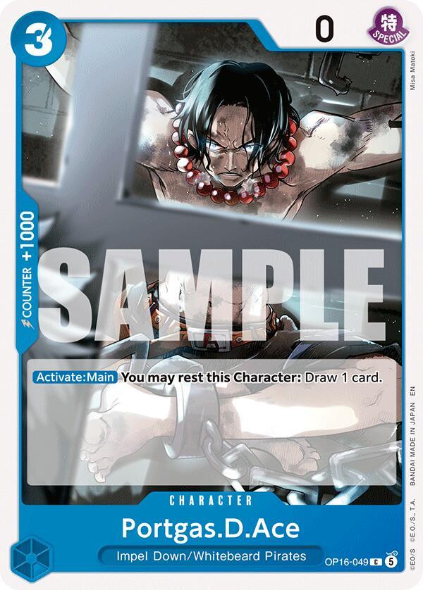 One Piece Card Game: Portgas.D.Ace (049) card image