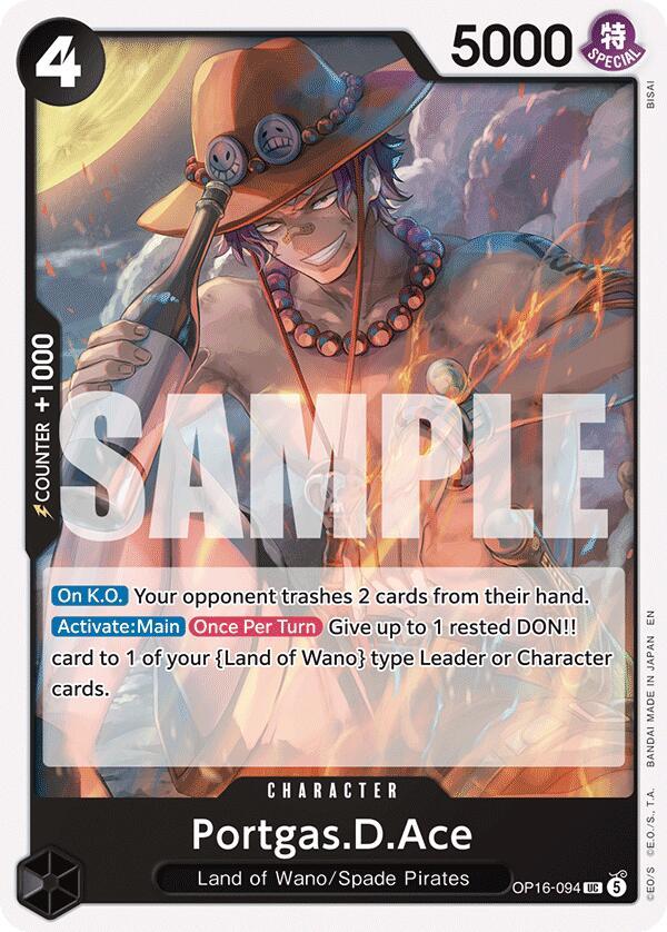 One Piece Card Game: Portgas.D.Ace (094) card image