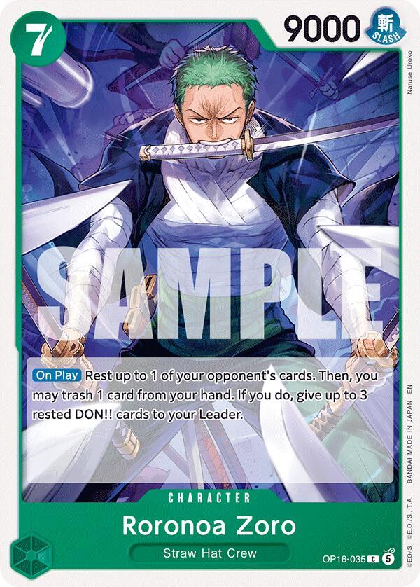 One Piece Card Game: Roronoa Zoro (035) card image