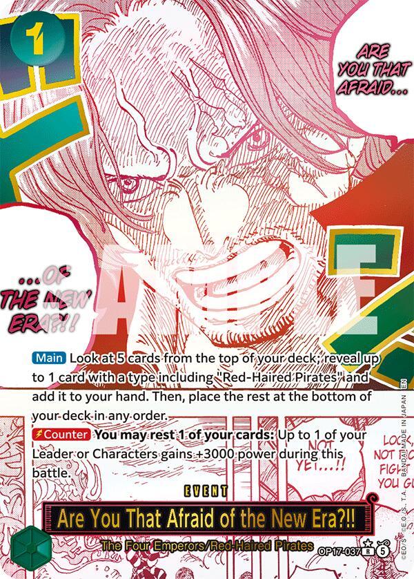 One Piece Card Game: Are You That Afraid of the New Era?! (Alternate Art) card image