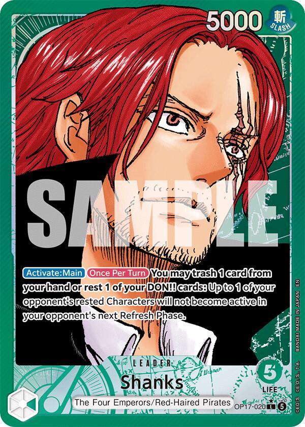 One Piece Card Game: Shanks (020) (Alternate Art) card image