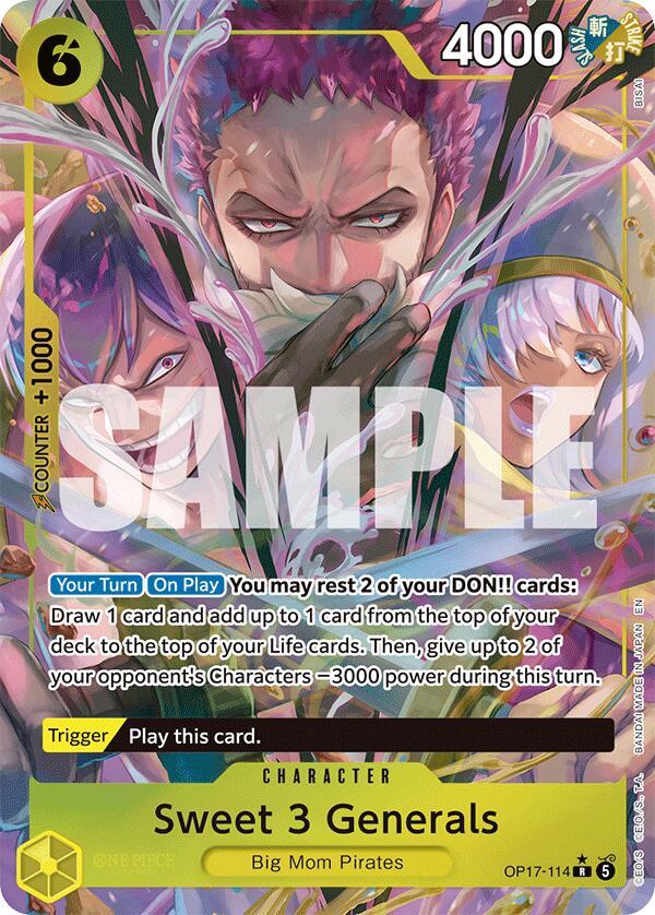 One Piece Card Game: Sweet 3 Generals (Alternate Art) card image