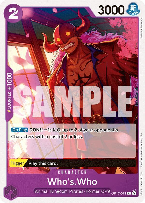 One Piece Card Game: Who's.Who card image