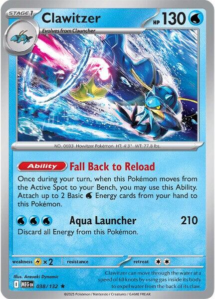 Pokemon: Clawitzer - 038/132 card image