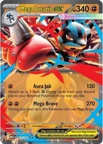 Pokemon: Mega Lucario ex - 077/132 card image