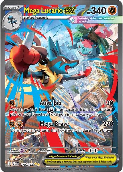 Pokemon: Mega Lucario ex - 179/132 card image
