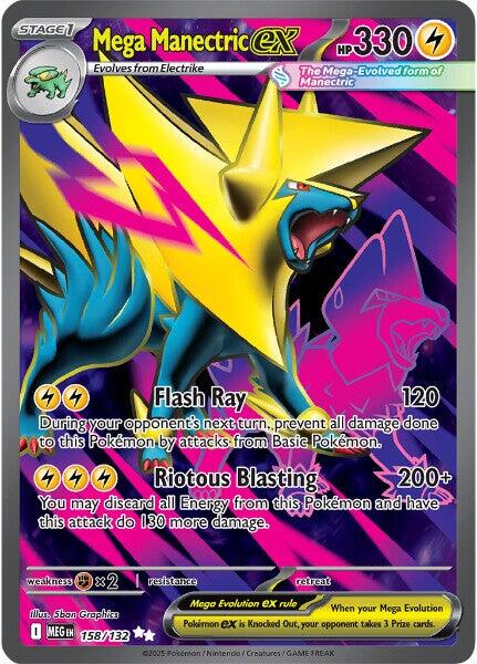 Pokemon: Mega Manectric ex - 158/132 card image