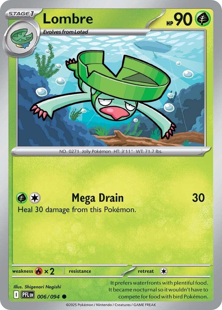 Pokemon: Lombre card image