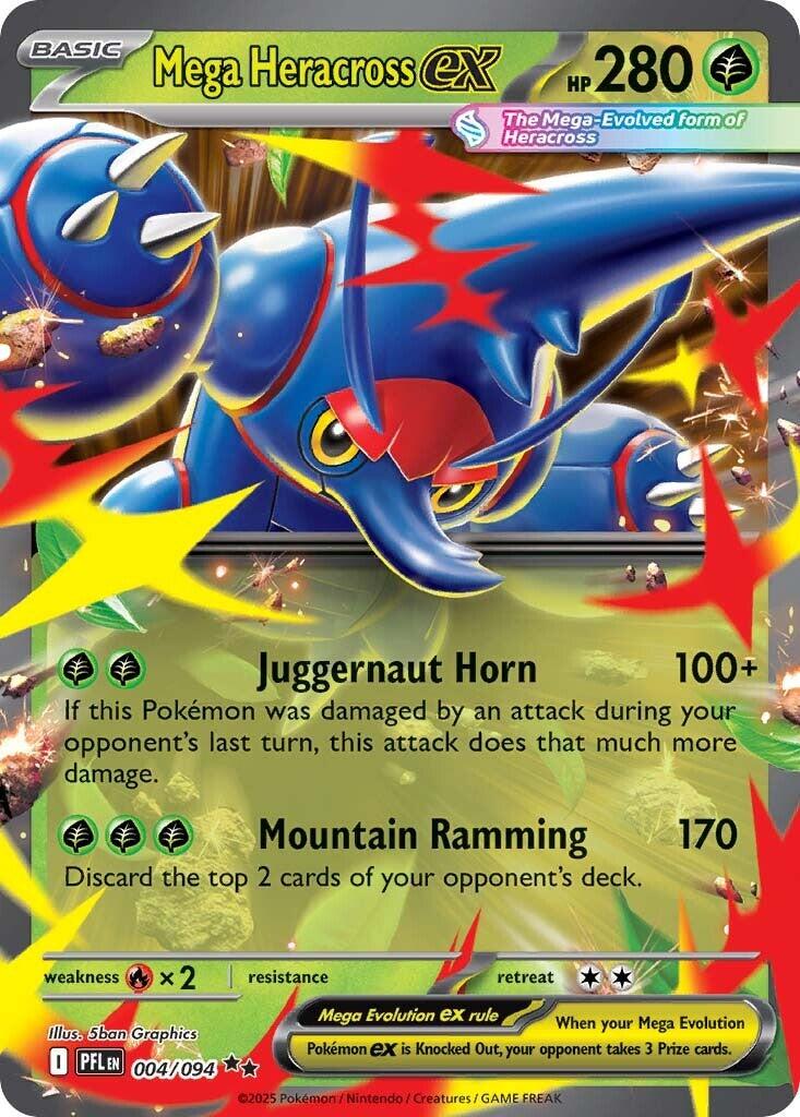 Pokemon: Mega Heracross ex - 004/094 card image